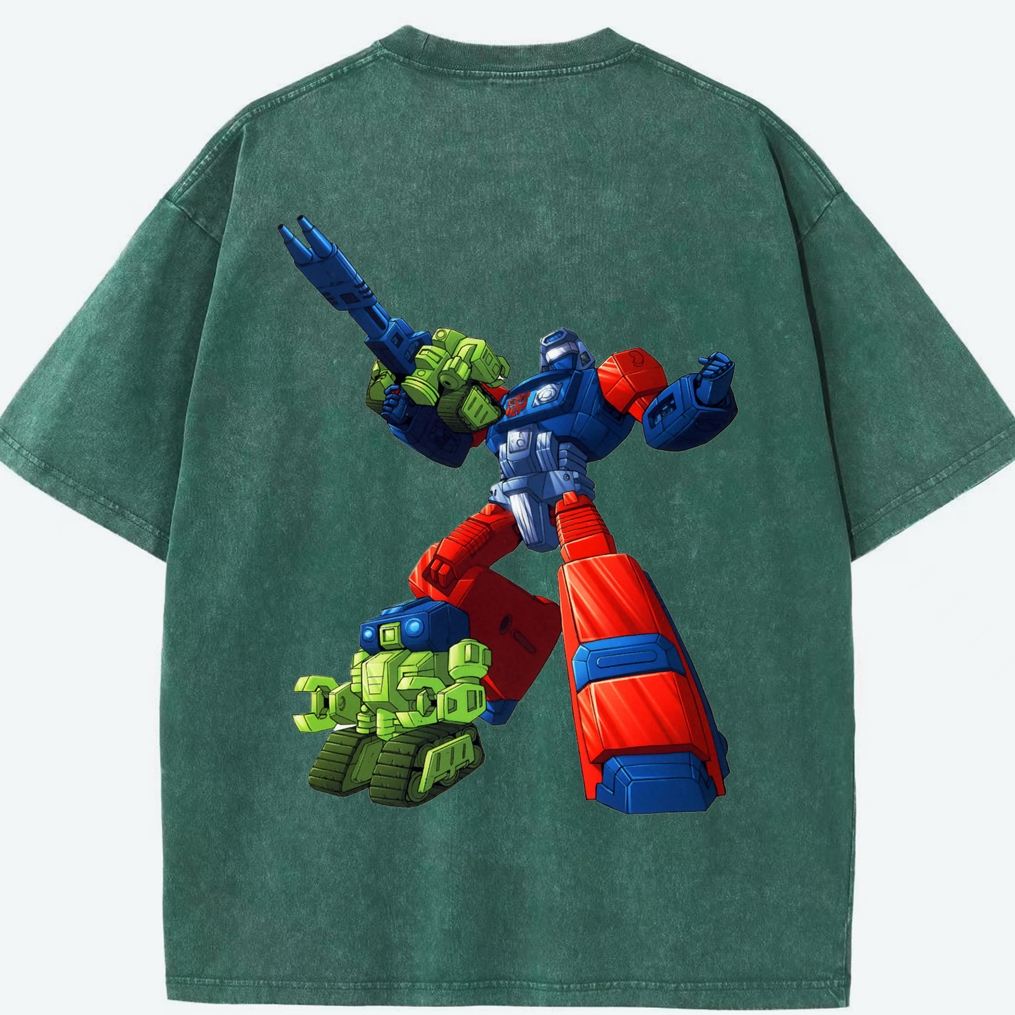 （画像用）  綿100% ヴィンテージ風 半袖Tシャツ（背面プリント）